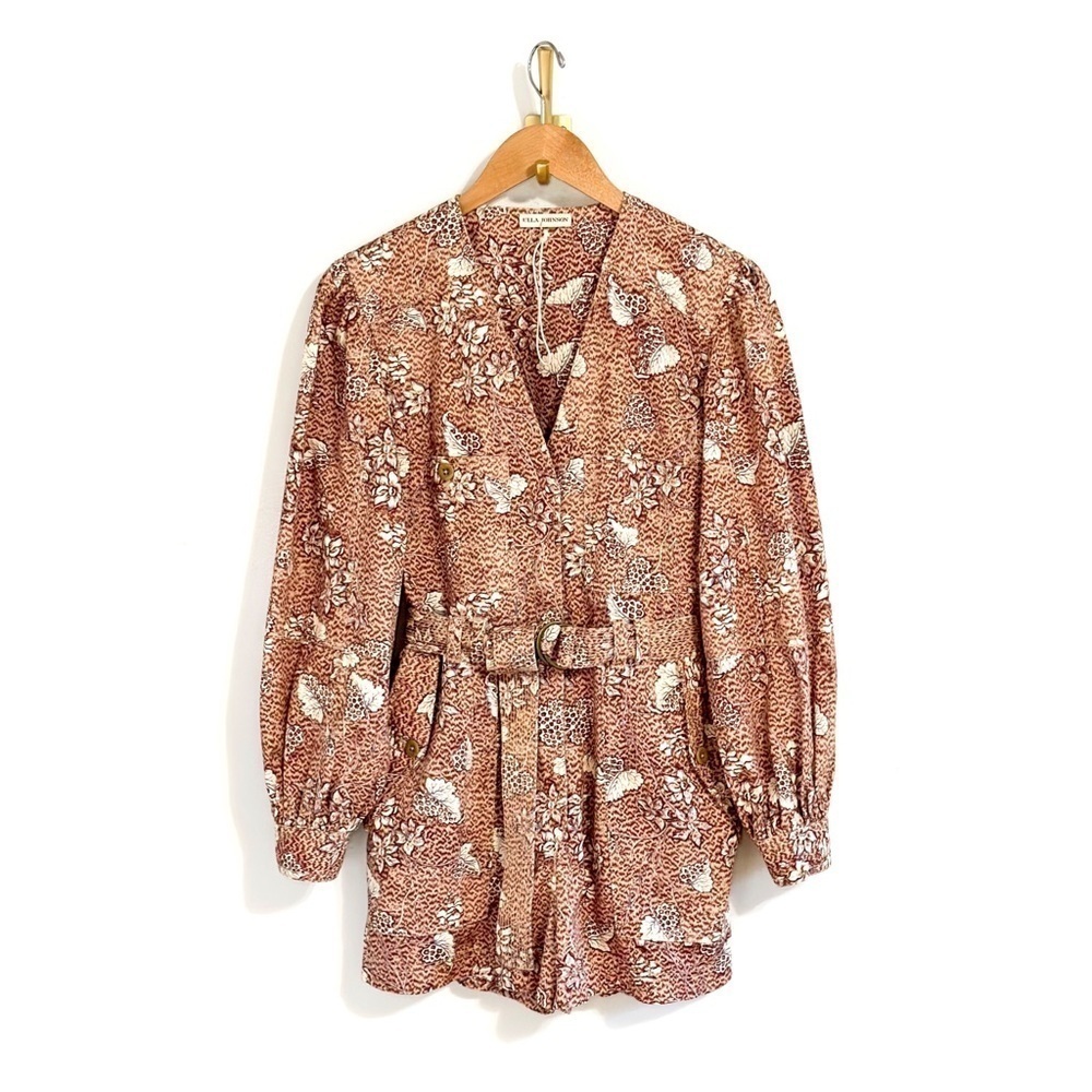 NWOT Ulla Johnson Short Long-Sleeve Cameron Playsuit Romper - Picture 2 of 8